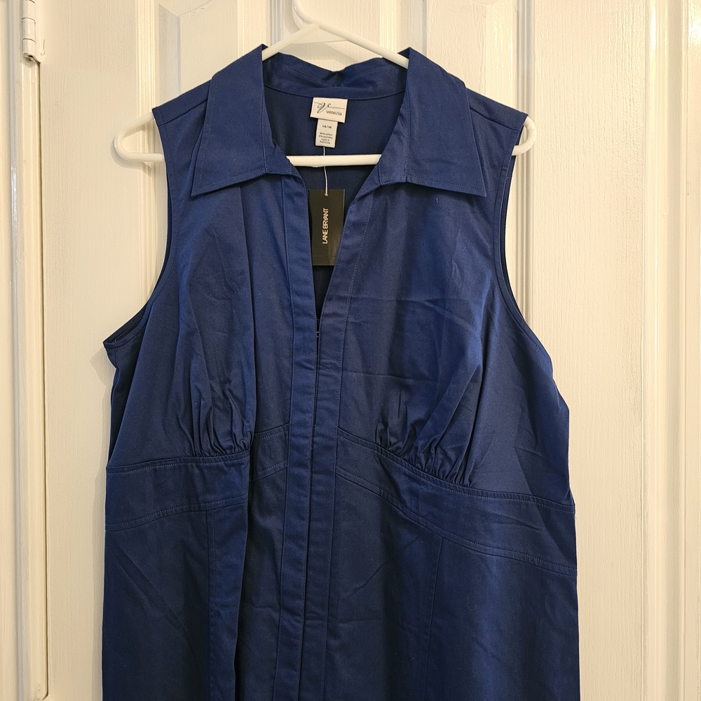 Blue Sleeveless Top